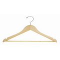 Petite Size Wooden Suit Hanger w/Bar